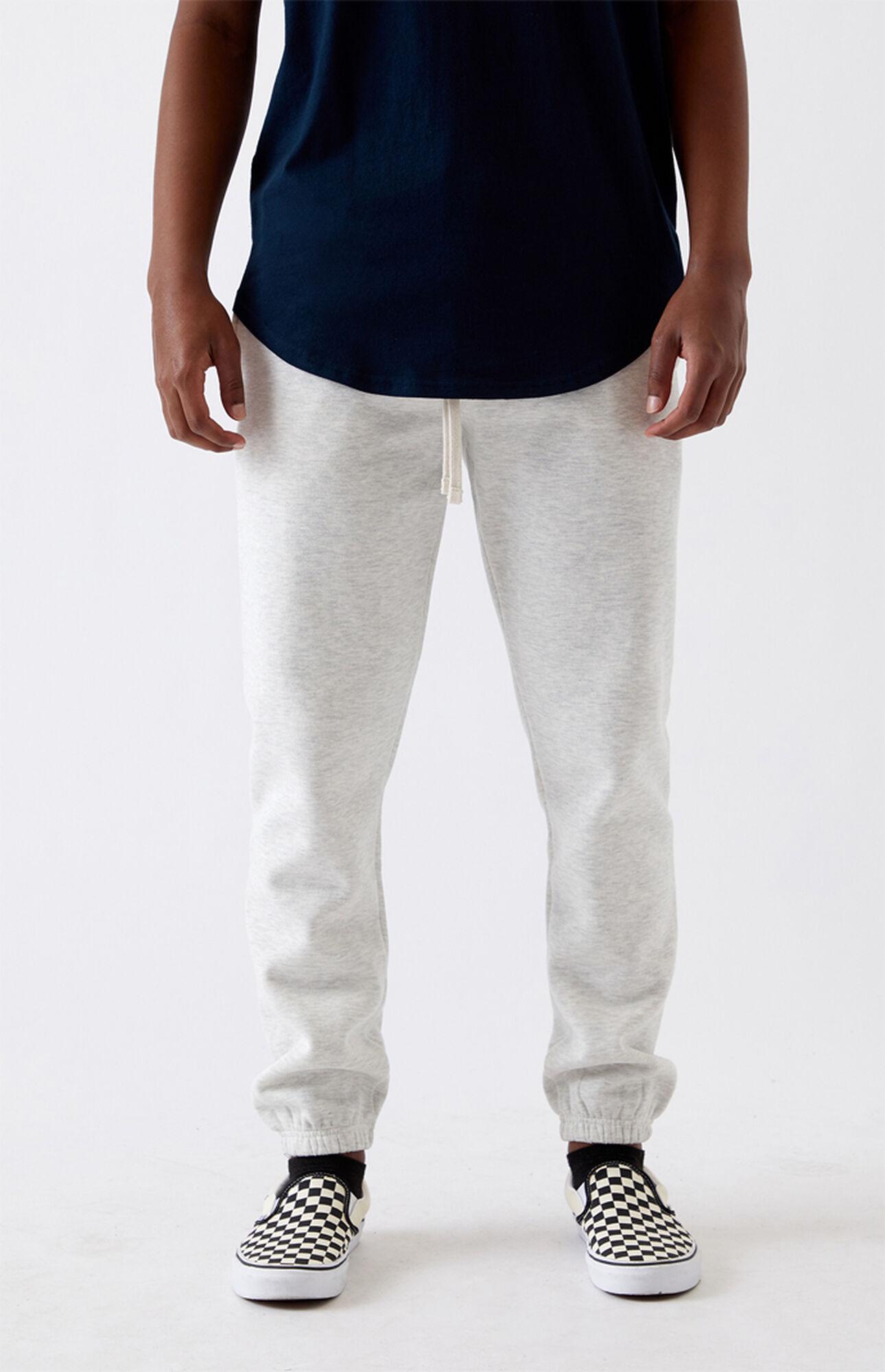 PacSun Fleece Light Gray Sweatpants for Men - Lyst