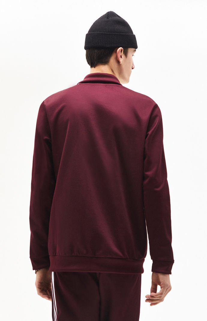 bb track jacket maroon