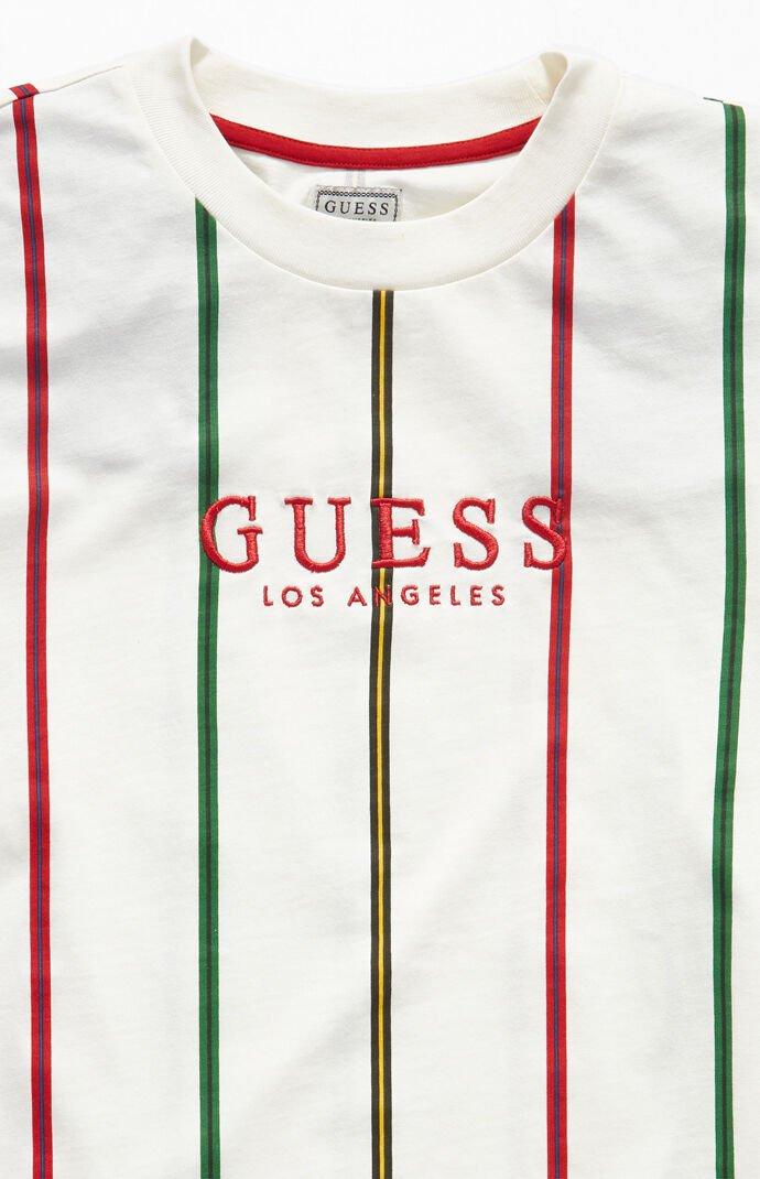 guess pinstripe shirt