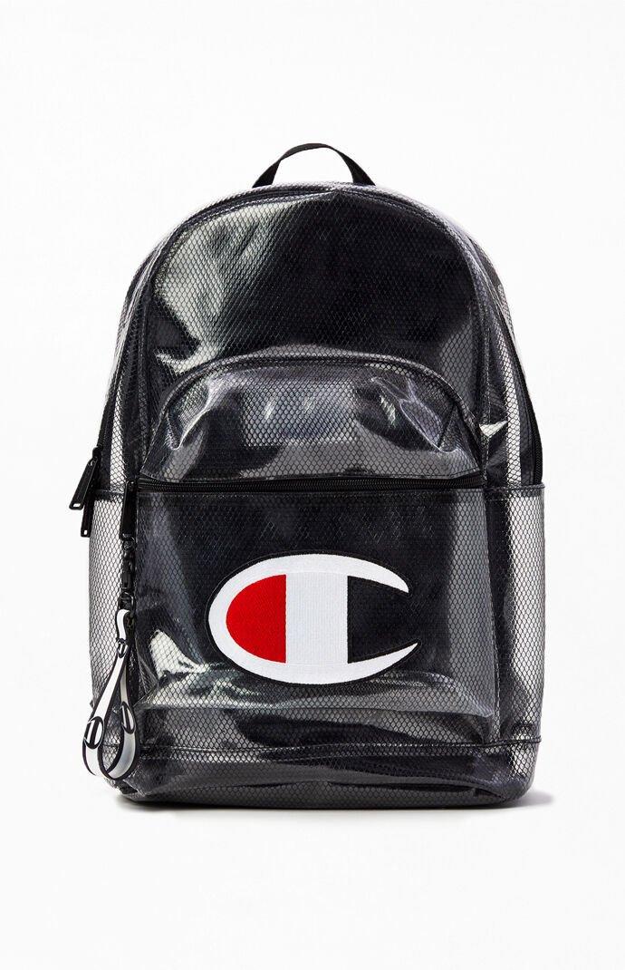 Champion Supercize Clear Backpack in Black for Men | Lyst