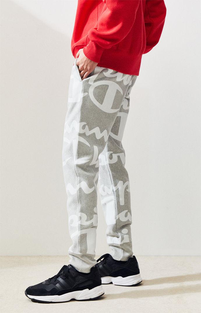 champion all over joggers