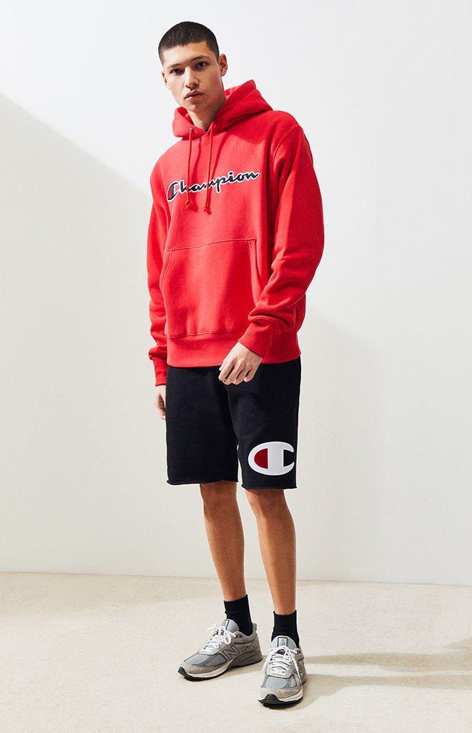 Champion reverse weave hotsell red chainstitch hoodie