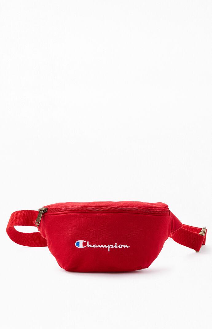 Champion Canvas Shuffle Fanny Pack in Cream (Red) - Lyst