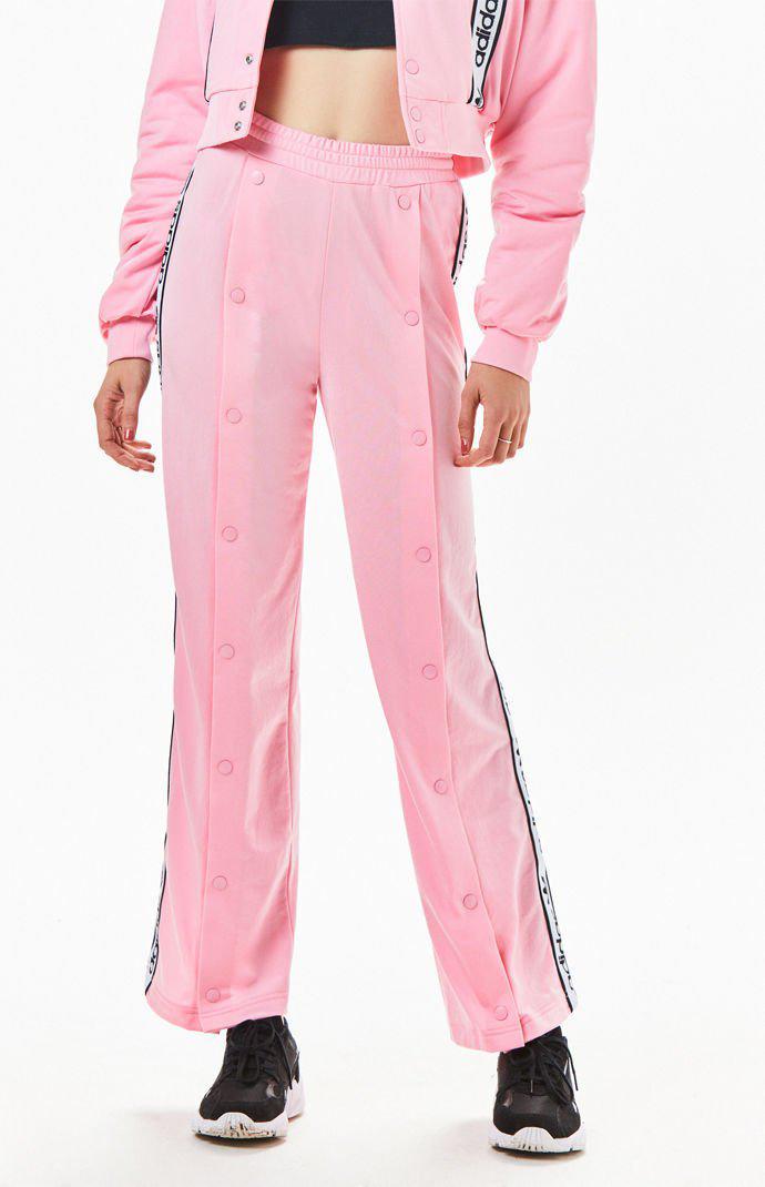 adidas Pink Snap Pants | Lyst