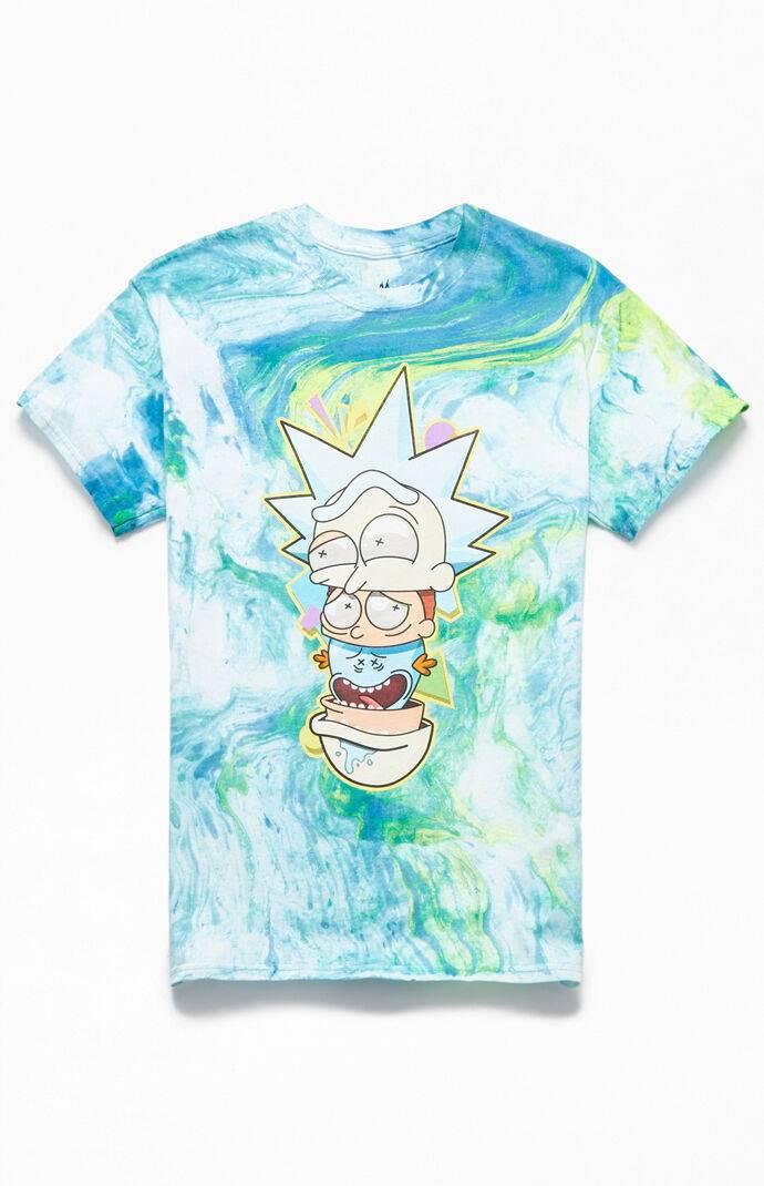 rick and morty tie dye hoodie