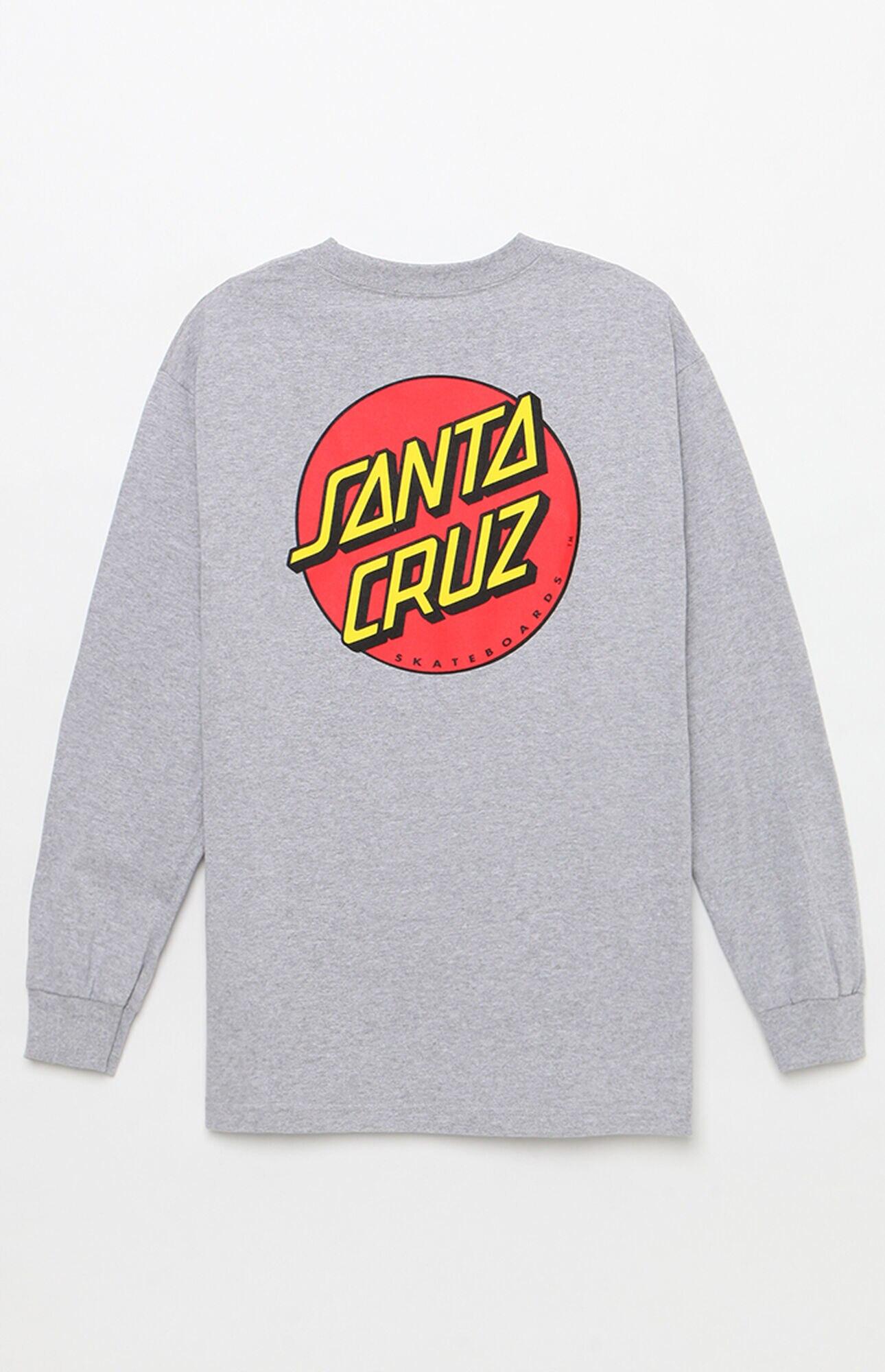 Santa Cruz Classic Dot Long Sleeve T Shirt Santa Cruz Classic Dot Long Sleeve T-shirt in Gray for Men - Lyst