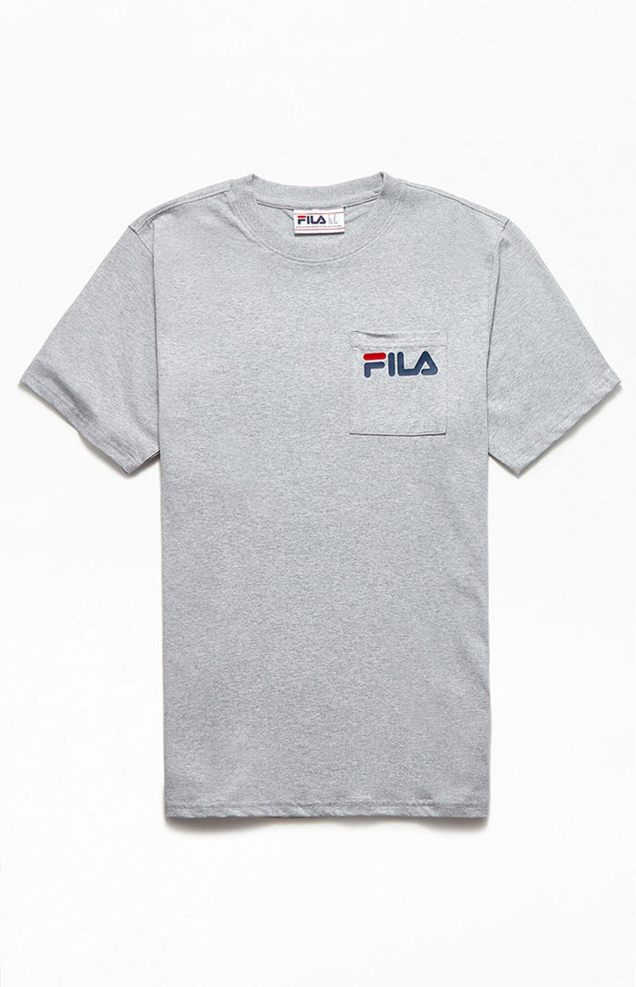 Fila Curtis Pocket T-shirt in Gray for Men | Lyst