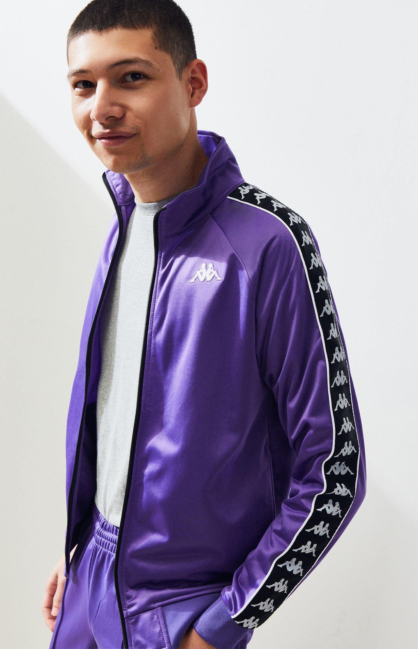 Purple kappa track jacket sale
