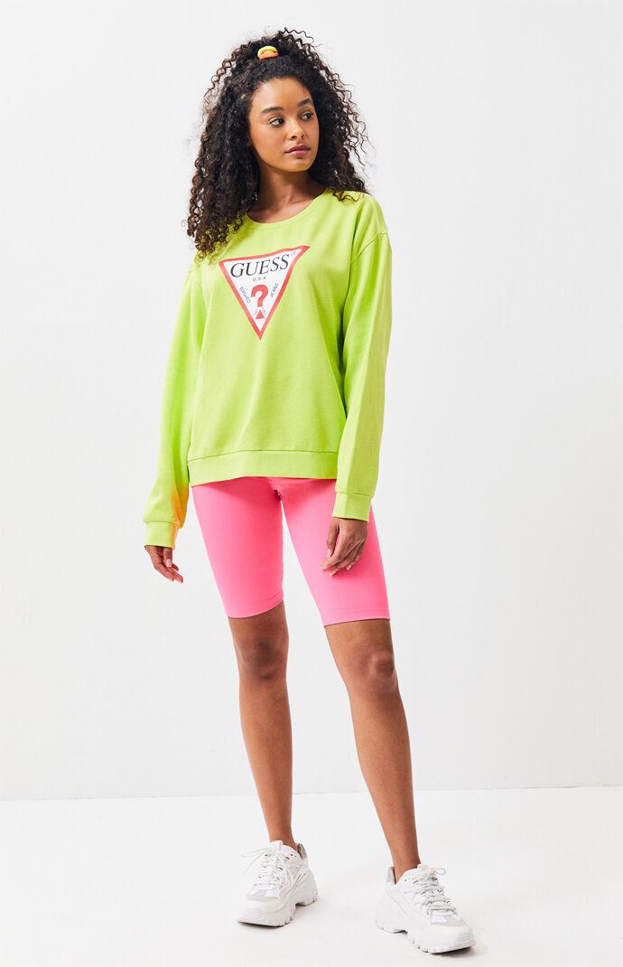 neon lime sweatshirt