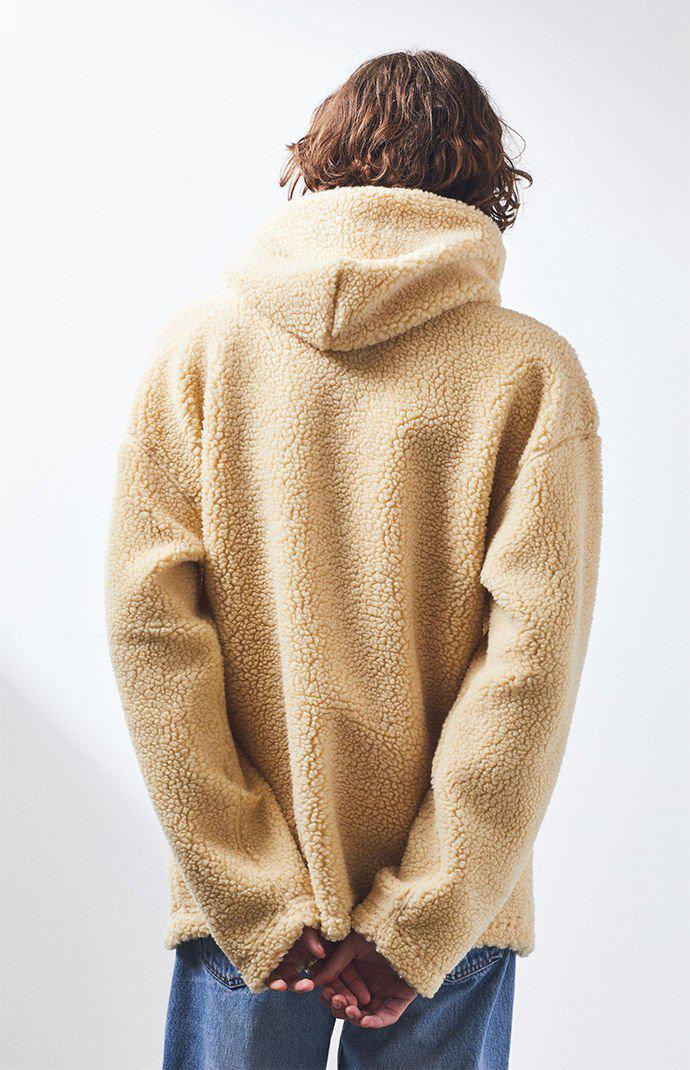 Brixton Leather Grade Sherpa Pullover Hoodie in Cream (Natural) for Men ...