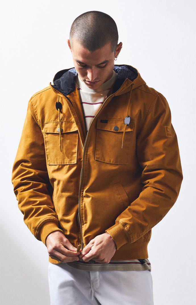 rvca hooded bomber ii jacket