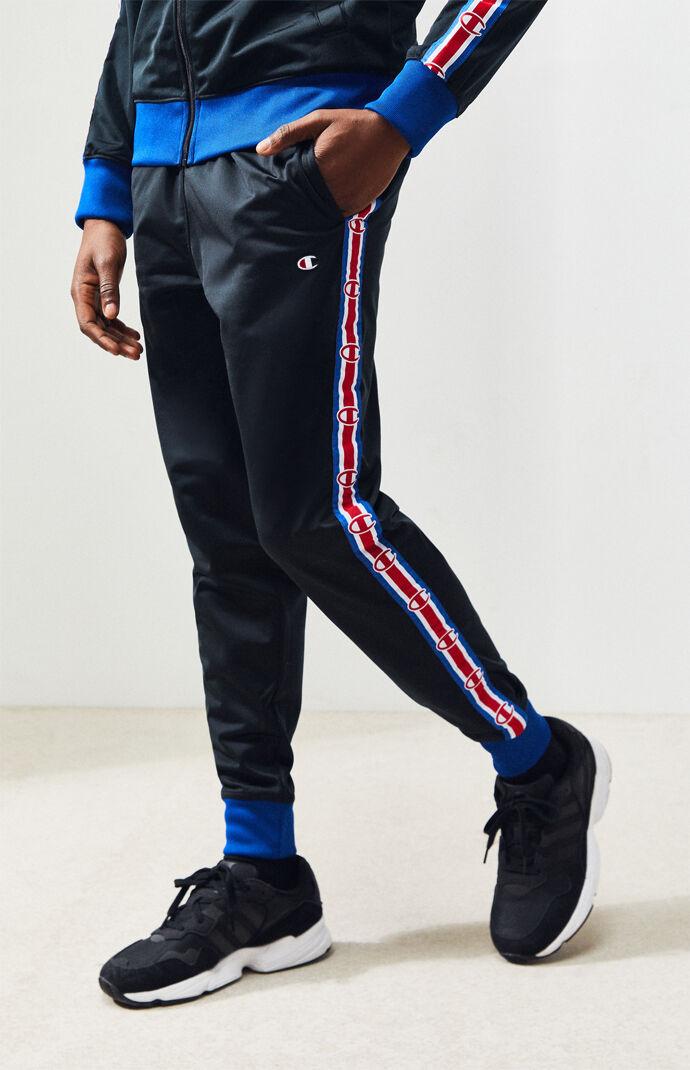 champion tape woven track pants