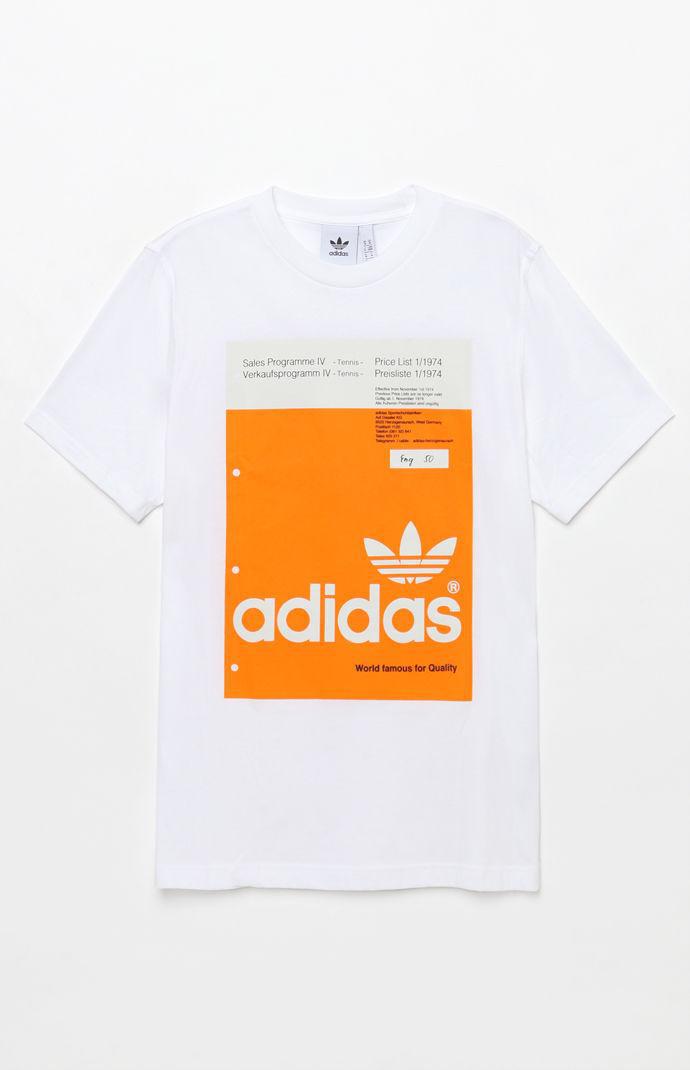white and gold adidas shirt