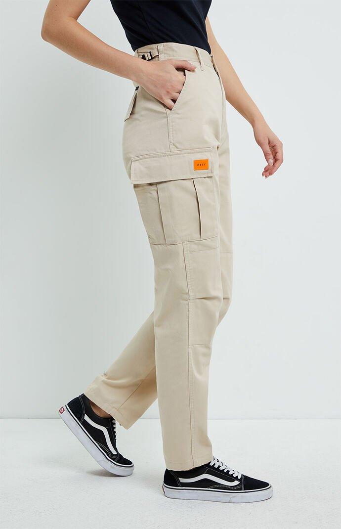 Obey Combat Cargo Pants in Beige (Natural) | Lyst