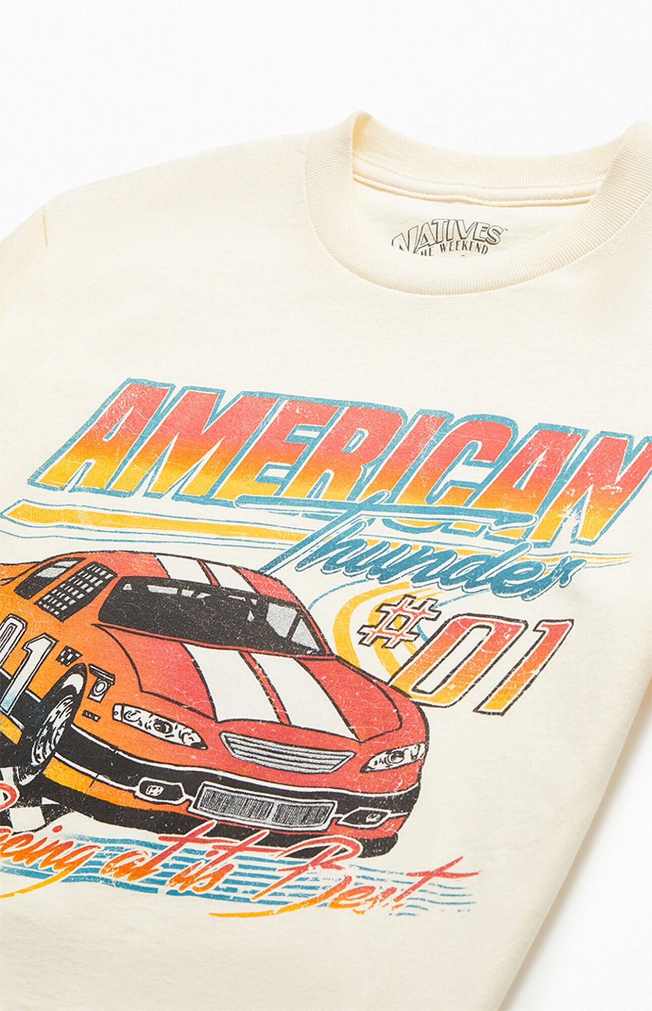 PacSun American Thunder Racing T-shirt in White for Men - Lyst
