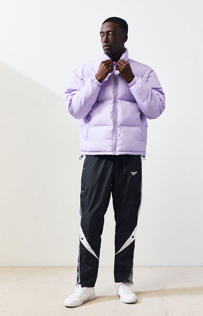 PacSun Lavender Solid Puffer Jacket in 