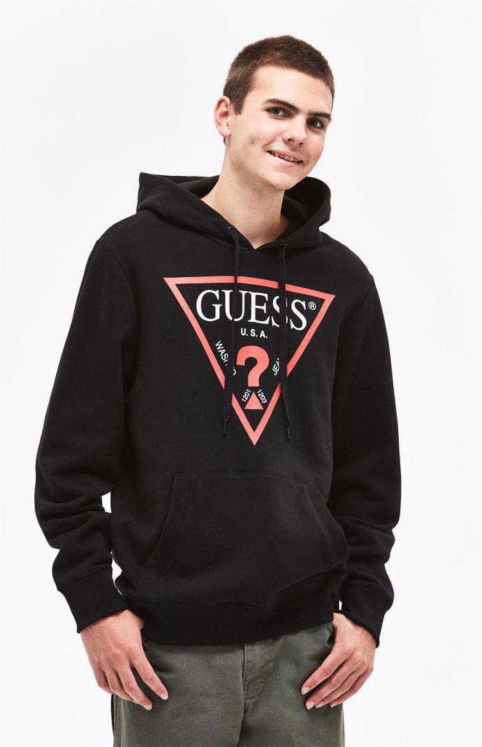 guess hoodie black