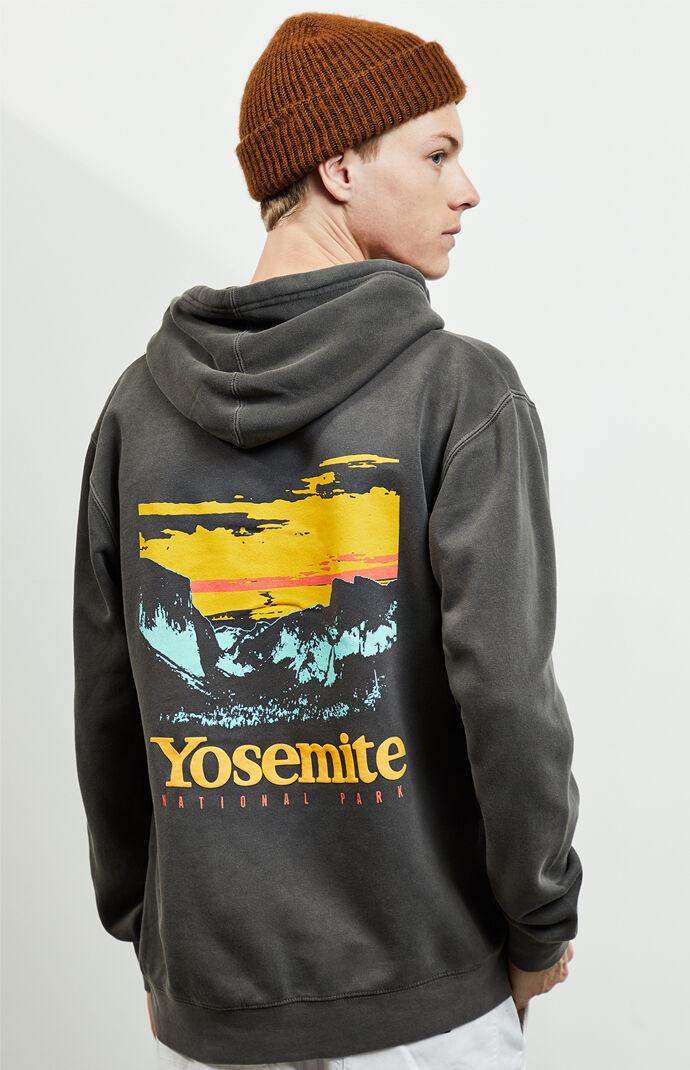 PacSun Fleece Yosemite Hoodie in Black 