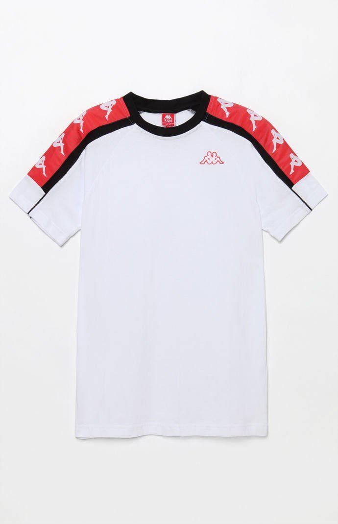 Kappa Banda 10 Arset T-shirt in White/Red White/Red (White) for Men - Lyst