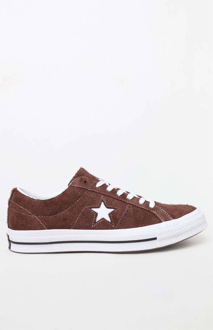 Converse One Star Ox Vintage Suede in Chocolate (Brown) for Men | Lyst