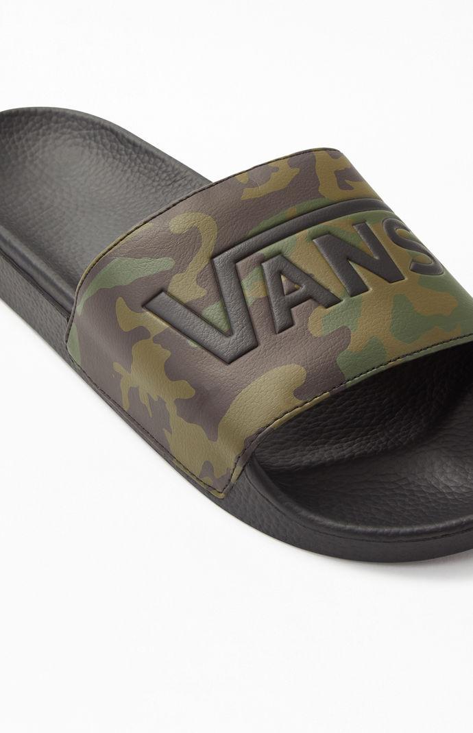 Camo Slide-on Slide Sandals 