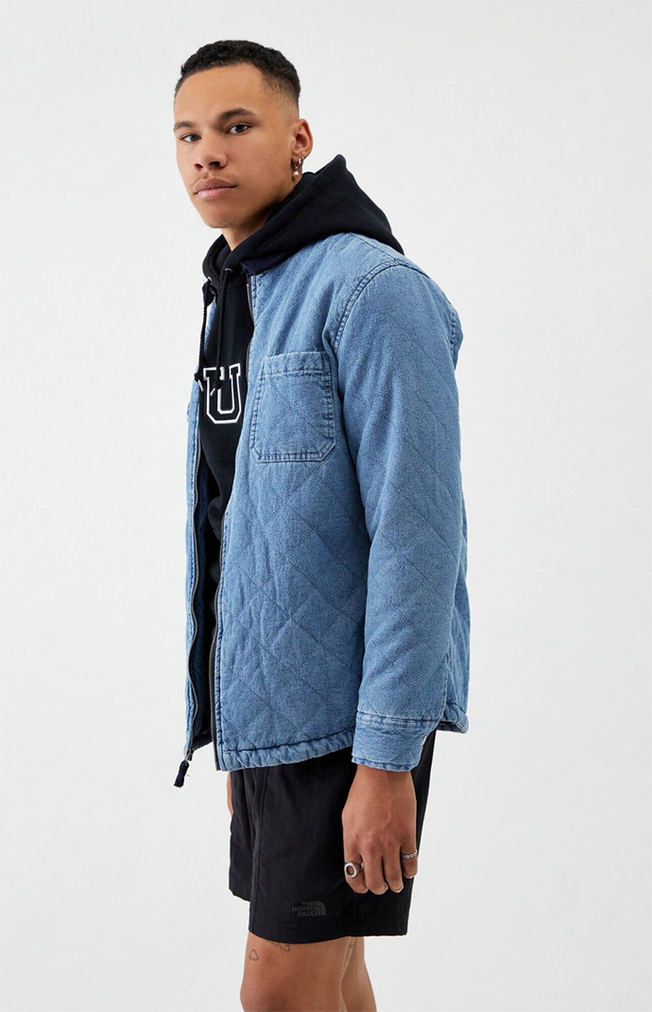 pacsun denim bomber jacket
