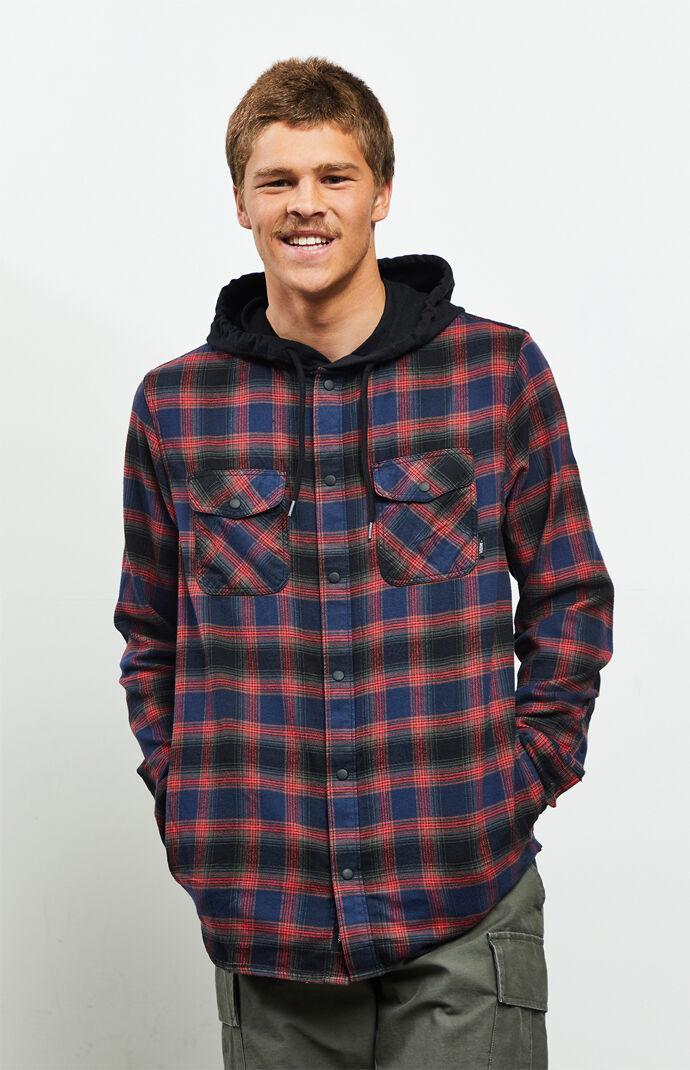 Vans Parkway Hooded Flannel Shirt in 