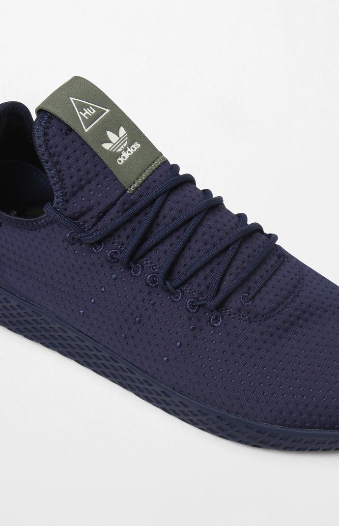 adidas Rubber X Pharrell Williams Navy Tennis Hu Shoes in Blue for Men |  Lyst