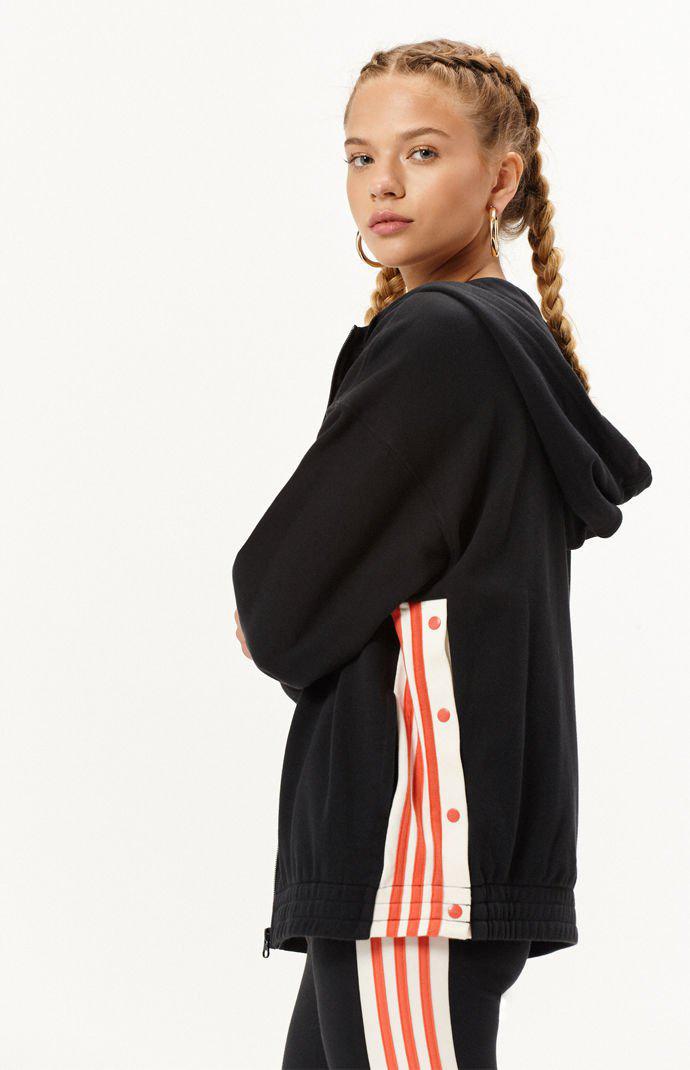 side snap hoodie