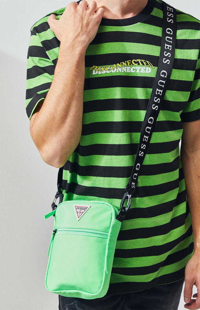 Guess Neon Crossbody Bag in Green for Men | Lyst