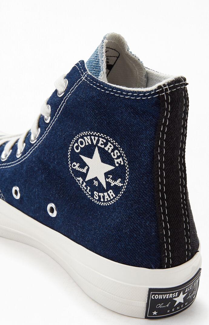 Converse Denim Blue Two-tone Chuck 70 High Top Shoes for Men | Lyst