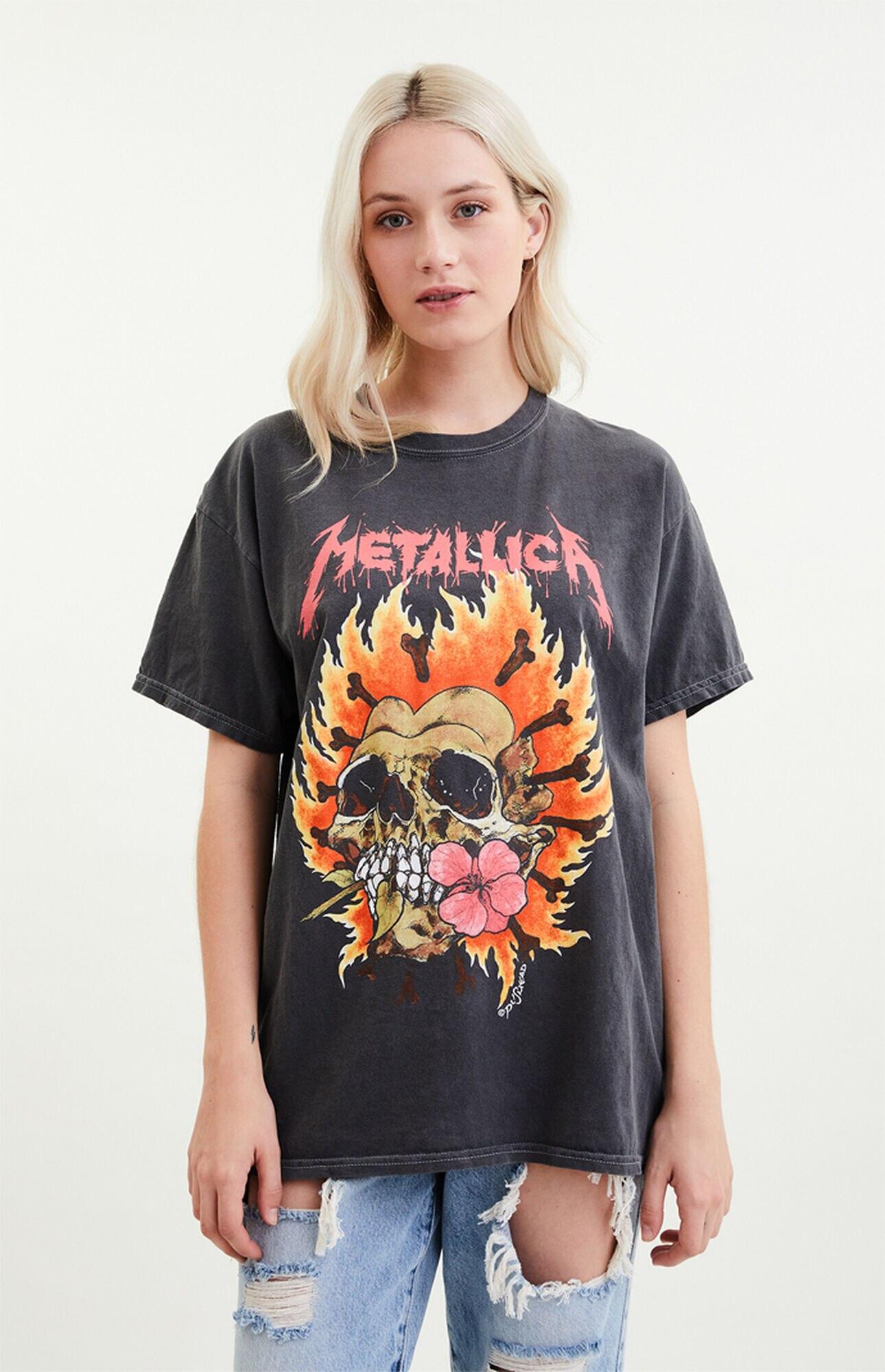 PacSun Metallica Festival T-shirt in Black - Lyst