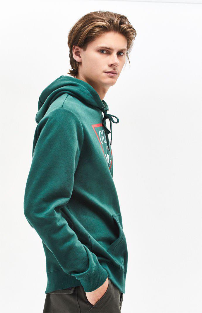 guess roy logo pullover hoodie