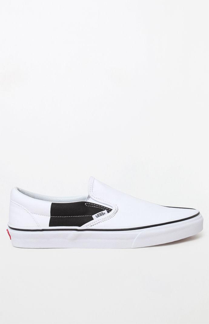 mega checker slip on vans