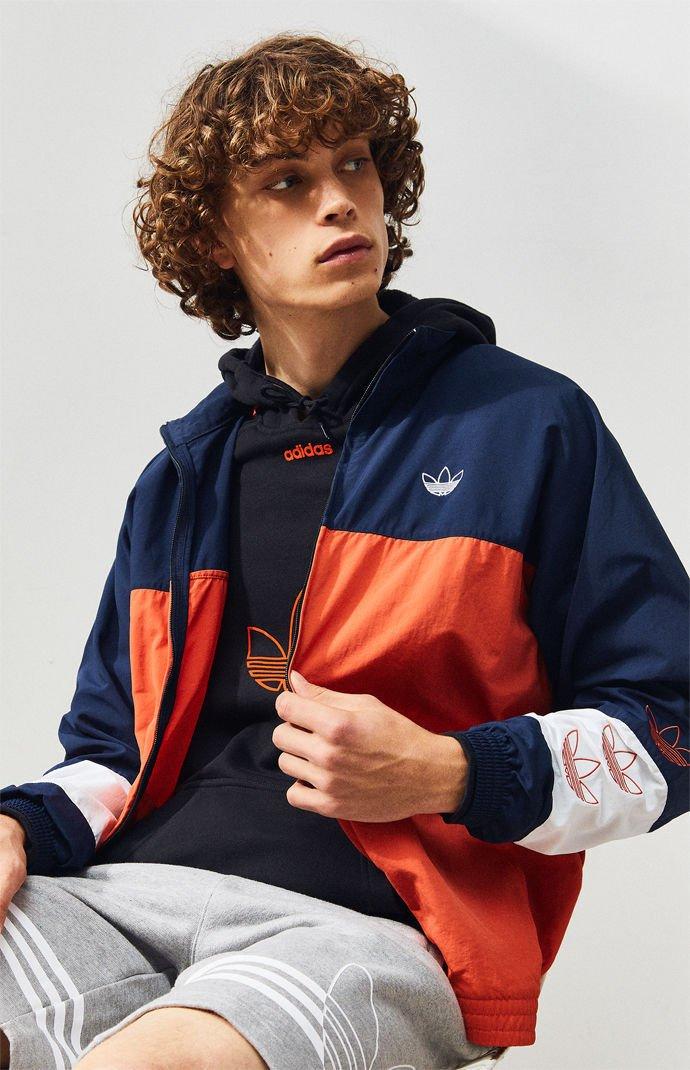 adidas originals blocked warm up jacket