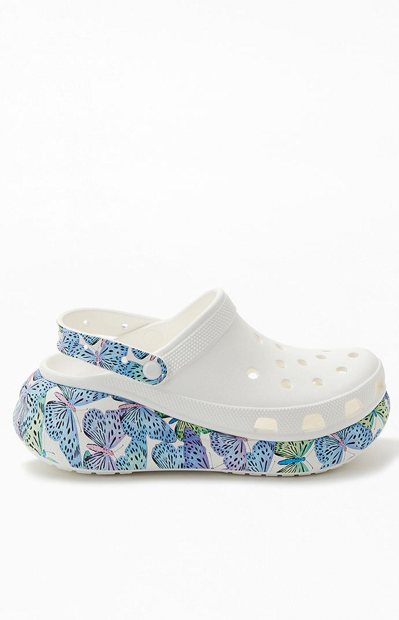 Crocs™ Classic Crush Butterfly Clogs in Blue Lyst