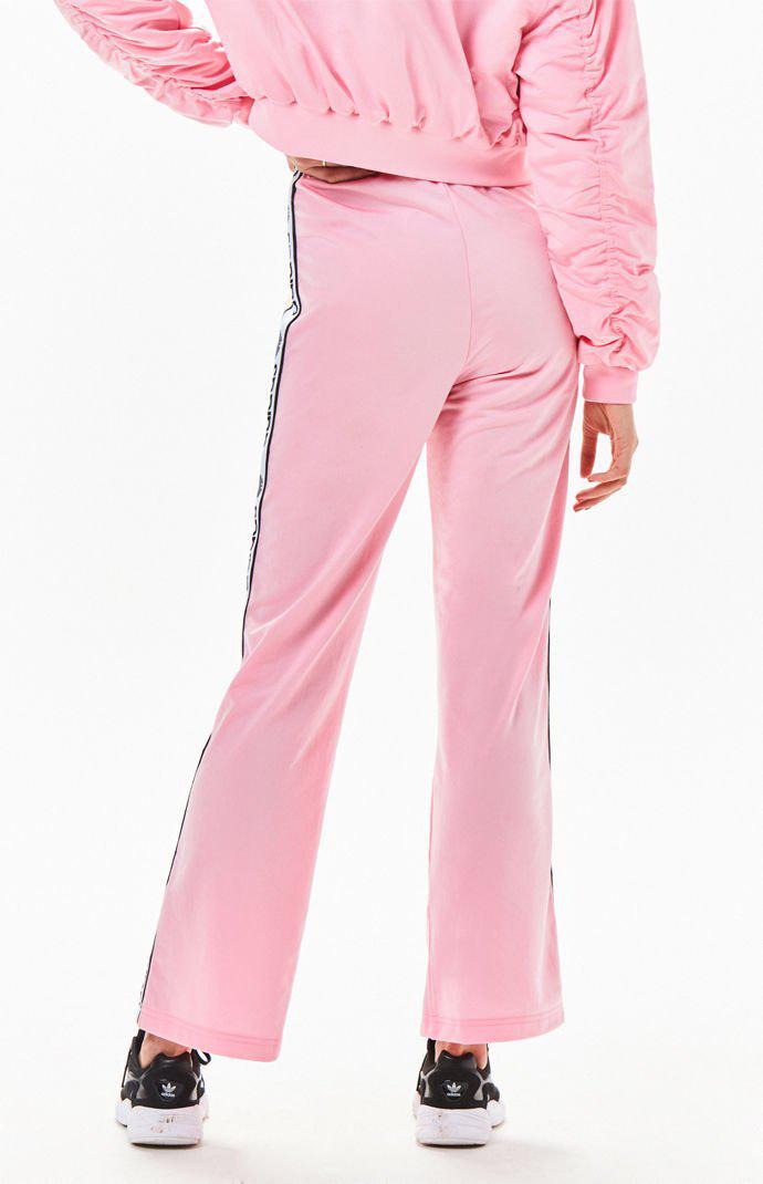 adidas snap pants pink