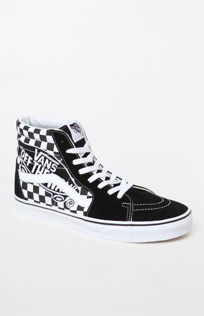 Download Vans Canvas Sk8-hi Trainers With Otw Patch In Black ...