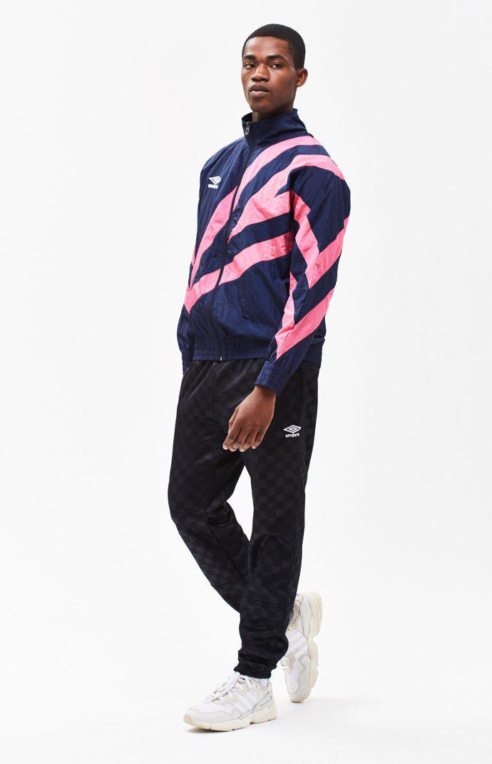 Umbro Checkerboard Track Pants in Black for Men | Lyst