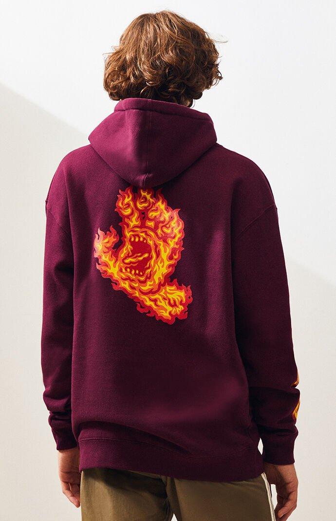 maroon santa cruz hoodie