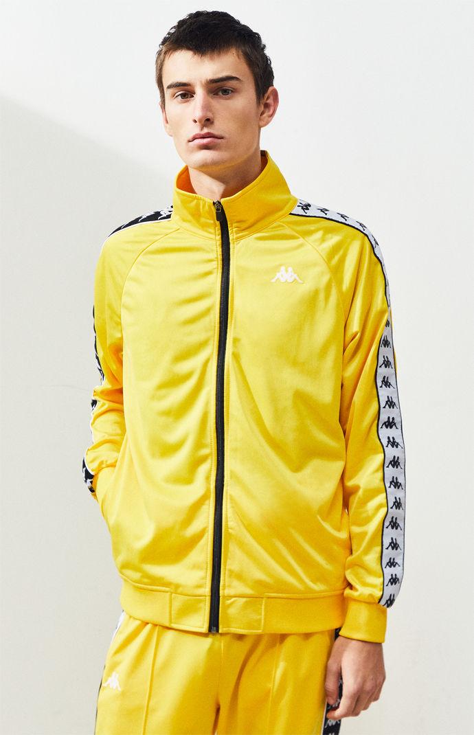 Kappa Banda Anniston Track Jacket in Yellow for Men | Lyst