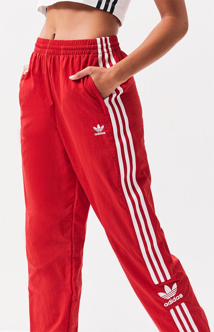 adidas lock up pants red