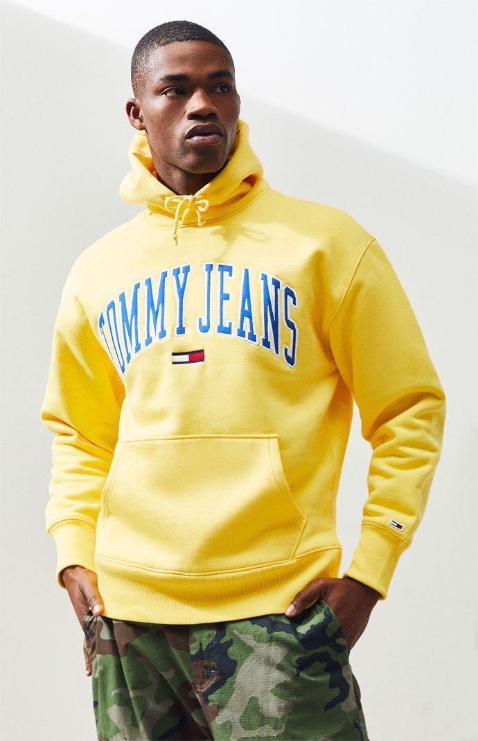yellow tommy jeans sweater
