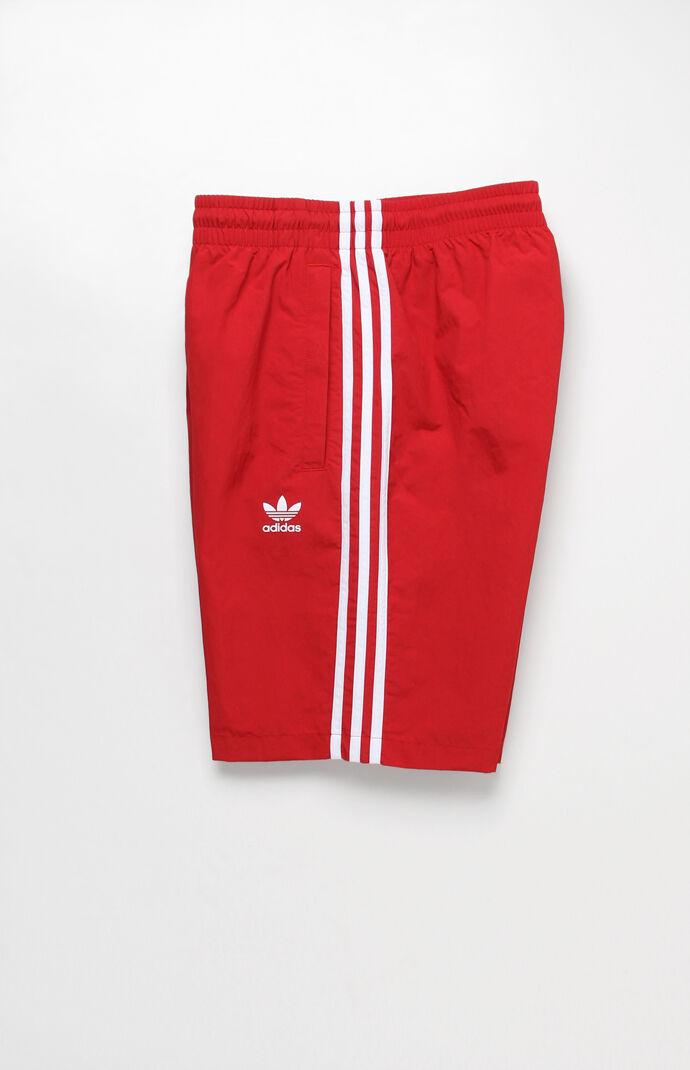 Red adidas swim trunks Clearance