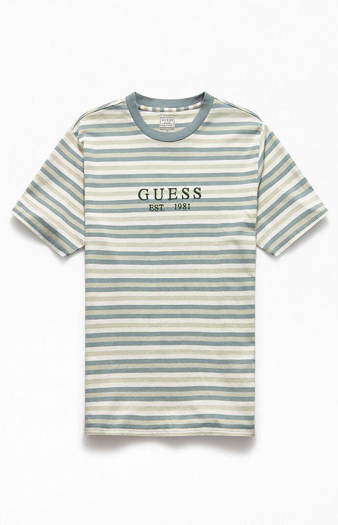 Guess Est. 1981 Logo T-shirt in Blue for - Lyst