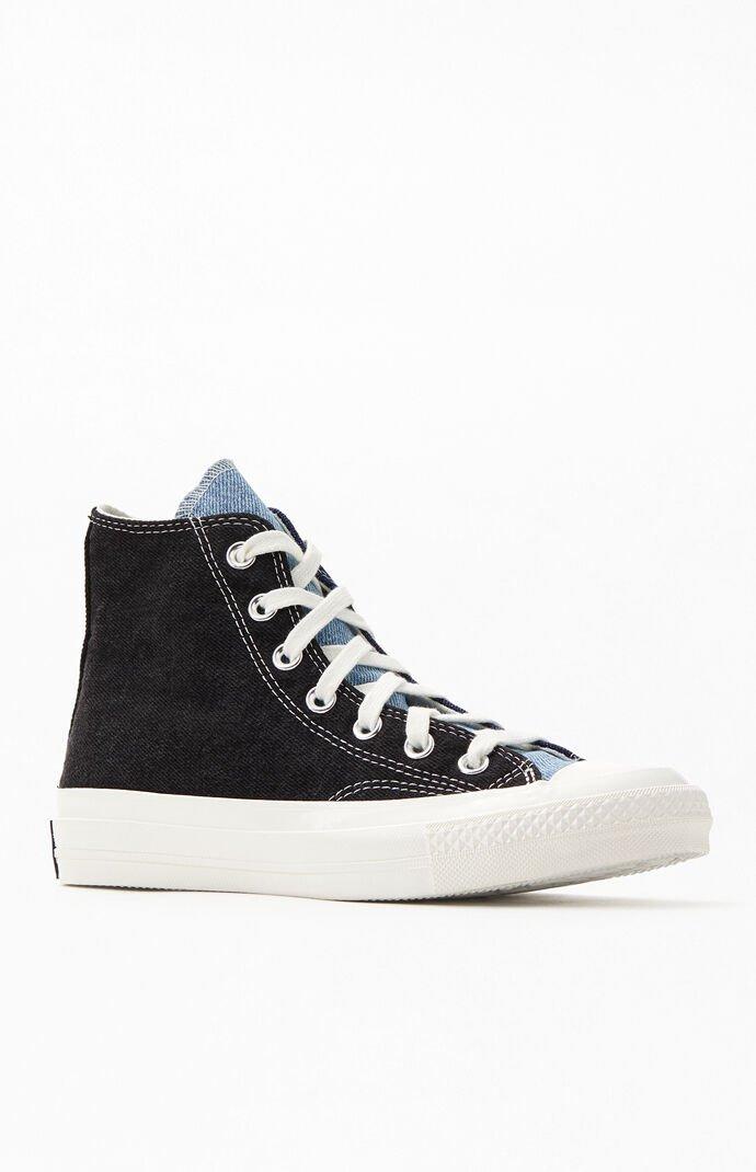 denim converse high tops