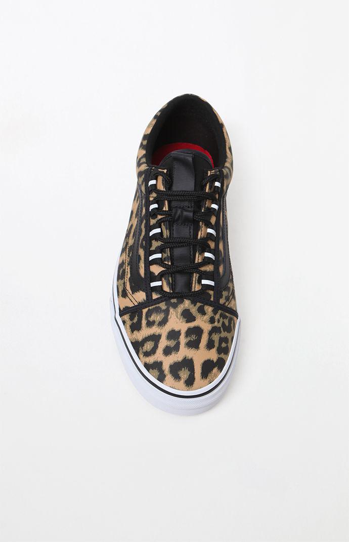 vans nylon old skool ghillie leopard shoes