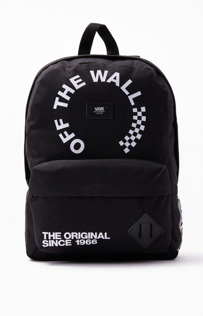 vans black old skool backpack