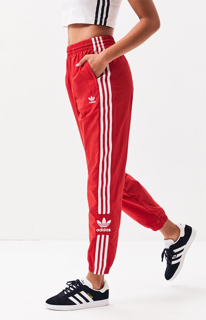 adidas Lockup Track Pants in Red - Lyst