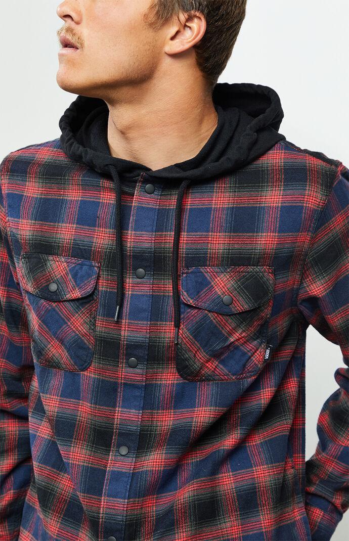 Vans Parkway Hooded Flannel Shirt in 